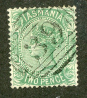 5058 BCx Tasmania 1870 Scott 48 Used (Lower Bids 20% Off) - Usati