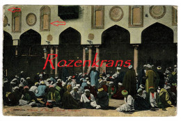 Interior Of The Al Azhar Mosquee Mosque CPA Animee Egypte Le Caire Cairo CPA Agypten Egitto Egypt Carte Postale Postcard - Guiza