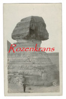 Carte Photo Sphynx Gizeh Real Photo +/- 1918 Agypten Egitto Egypt CPA Carte Postale Old Postcard - Sphinx