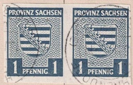 Alliierte Bes. Sachsen Provinzwappen (MiNr: 66X) 1945 Gest Used Obl - Gebraucht