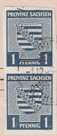 Alliierte Bes. Sachsen Provinzwappen (MiNr: 66X) 1945 Gest Used Obl - Afgestempeld