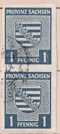 Alliierte Bes. Sachsen Provinzwappen (MiNr: 66X) 1945 Gest Used Obl - Gebraucht
