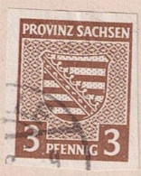 Alliierte Bes. Sachsen Provinzwappen (MiNr: 67X) 1945 Gest Used Obl - Gebraucht