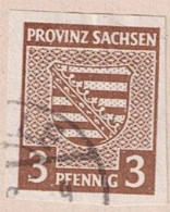 Alliierte Bes. Sachsen Provinzwappen (MiNr: 67X) 1945 Gest Used Obl - Usati