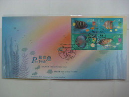 China Hong Kong 2003 Pet Fish Stamps  FDC - FDC