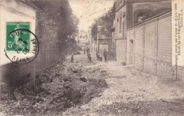 Elbeuf  * Ravages Causés Par L'orage Du 30 Juin 1908 * La Rue Fouquier Long * Villageois Catastrophe - Elbeuf