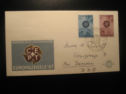 GRAVENHAGE 1967 Yv 850/1 Europa Cept Europeism FDC Cancel Cover NETHERLANDS - 1967