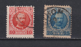 Lot De Timbres Oblitérés Des Antilles Danoises De 1907 1908 N° 37 Et 40 - Danimarca (Antille)