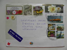 Cover Canada 2019 Postal Stamped Stationery Flowers Animals Turtle Transport Car Auto Insects Bee Nootka Sound - Covers & Documents