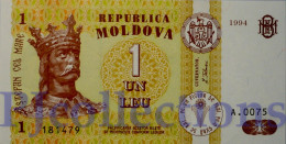 MOLDOVA 1 LEU 1994 PICK 8a UNC - Moldawien (Moldau)