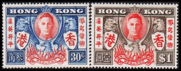 1946. HONG KONG. GEORG VI. Victory Complete Set. Never Hinged (Michel 169-170) - JF534019 - Nuevos