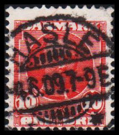 1907. DANMARK. Fr. VIII. 10 Øre Rød Luxus Cancelled HASLE 4.6.09. Bornholm.  (Michel 54) - JF534050 - Usado