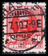 1907. DANMARK. Fr. VIII. 10 Øre Rød Cancelled HASLE 7.10.7. Bornholm.  (Michel 54) - JF534053 - Gebruikt