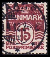 1905. Numeral. 15 Øre Brown-lilac With Variety Spot Over RK (Michel 46A Abart) - JF534062 - Gebruikt