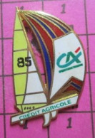 812c Pin's Pins / Beau Et Rare / SPORTS / VOILE VATEAU REGATE VOILIER CREDIT AGRICOLE - Sailing, Yachting