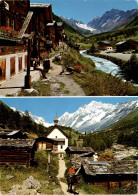 Lötschental, Wallis - Blatten Und Kühmad, Lötschenlücke - 2 Bilder (45854) * 30. 5. 1990 - Blatten