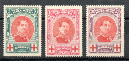 N° 132/34 *  Cote 100 Eur - 1914-1915 Croix-Rouge