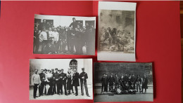 5 Cartes Photos , De L'école Polytechnique , Groupe , Carnaval? Bizzutage? - Enseignement, Ecoles Et Universités