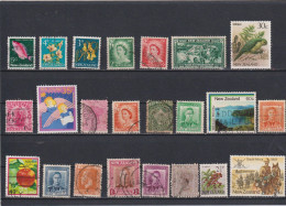 Lot De Vieux Timbres Oblitérés De Nouvelle Zélande De  Années Diverses N° - Colecciones & Series