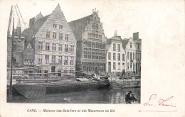 BELGIQUE - GAND - Maisons Des Bateliers Et Des Mesureurs De Blé - Animé - Canal - Carte Postale Ancienne - Gent