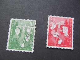 BRD Nr. 153-154, 1952, Bundesjugendplan, Gestempelt - Gebraucht