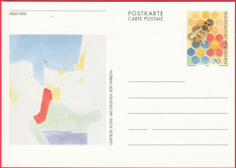 Entier Postal (CP) Du Liechtenstein (1996) - Be-Gegnen Der Farben (Opposition De Couleurs) De Gertrud Kohli - Enteros Postales