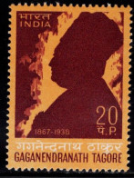 SA0925 India 1968 Writer's Silhouette 1V MNH - Unused Stamps