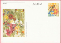 Entier Postal (CP) Du Liechtenstein (1996) - Sommerwiese (prairie D'Été) De Marianne Hilti - Entiers Postaux