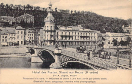 BELGIQUE - DINANT - Hotel Des Postes - Dinant Sur Meuse - Carte Postale Ancienne - Dinant