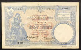 Serbia 10 Dinara 1893 Taglietti Ma Otimi Colori Ecarta Q.bb A.vf LOTTO 4631 - Serbien