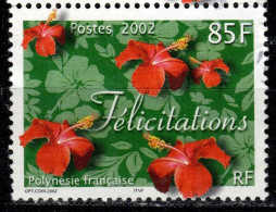 F P+ Polynesien 2002 Mi 859 Grußmarke - Used Stamps