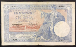 Serbia 100 Dinara 1905  Taglietti E Macchie Ma Ottimi Colori Q.bb A.vf LOTTO 4632 - Serbie