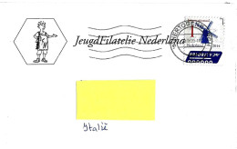 OLANDA NEDERLAND -2022 Lettera Prioritaria Per L'Italia Con Francobollo Singolo 2014 INTERNATIONAAL Mulino A Vento -9528 - Lettres & Documents