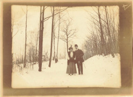 St Cucufa , Rueil Malmaison * 1909 * Sous La Neige , Hiver * Photo Ancienne 11.4x8.5cm - Rueil Malmaison