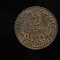 France, Dupuis, 2 Centimes, 1919, Bronze, SUP (AU), KM#841, Gad.107, F.110/19 - 2 Centimes