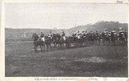 ETIOPIE - SM La Reine Et Le Président Après La Revue - Carte Postale Ancienne - Ethiopië