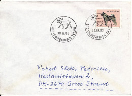 Norway Cover With Special Postmark 9170 LONGYEARBYEN 30-9-1983 Sent To Denmark - Storia Postale