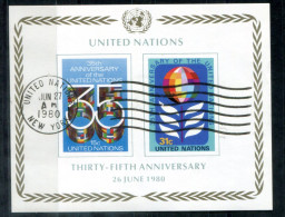 UNO-NEW YORK Block 7, Bl.7 Canc. - 35 Jahre UNO, 35th Anniversary, 35e Anniversaire - ONU NEW YORK - Blocks & Sheetlets