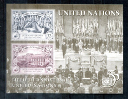 UNO-NEW YORK Block 12, Bl.12 Mnh -  50 Jahre UNO, 50th Anniversary, 50e Anniversaire - ONU NEW YORK - Blocchi & Foglietti