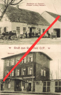 AK Gutenfeld Lugowoje Луговое Bahnhof вокзал Gasthof Ostbahn Löwenhagen Seligenfeld Königsberg Kaliningrad Калинингра́д - Ostpreussen