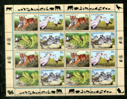 UNO-NEW YORK 815-818 KB (1) Mnh - Tiger, Vogel, Schlange, Chinchilla, Bird, Snake, Tigre, Oiseau, Python - ONU NEW YORK - Blocs-feuillets