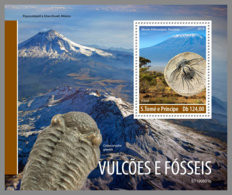 SAO TOME 2019 MNH Fossils Fossilien Fossiles S/S - OFFICIAL ISSUE - DH1948 - Fossili
