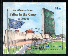 UNO-NEW YORK Block 17, Bl.17 Canc. - In Memoriam - ONU NEW YORK - Blocs-feuillets