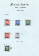 Gb 1951 - Morocco Agencies  Light Colours SG182/186  (centimos) + SG230 (Centimes)  Mounted Mint - Neufs