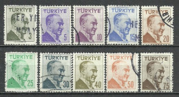 Turkey; 1956 Regular Postage Stamps - Gebruikt