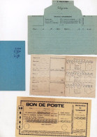 !!! POSTE ENFANTINE : LOT DE DOCUMENTS DIFFERENTS. MANDAT POSTE, TELEGRAMME... - Lettres & Documents