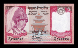 Nepal 5 Rupees 2006 Pick 53b Sign 16 Sc Unc - Népal