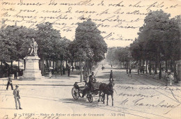 FRANCE - 37 - Tours - Statue De Balzac Et Avenue De Grammont - Carte Postale Ancienne - Tours