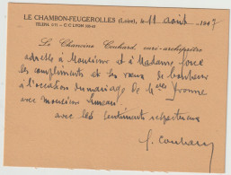 La Chambon - Feugerolles -Le Chamoine Couhard -  ( G.129) - Le Chambon Feugerolles