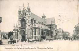 BELGIQUE - Bruxelles - Notre-Dame Des Victoires Au Sablon - Place - Animé - Carte Postale Ancienne - Monumentos, Edificios